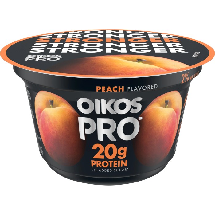 Peach yogurt oikos zero greek triple blended nonfat dannon oz nutrition count walmart