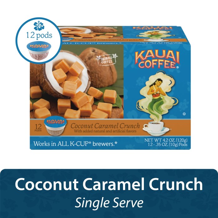 Kauai coffee coconut caramel crunch nutrition facts