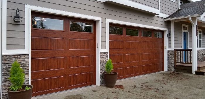 New 2 car garage door price