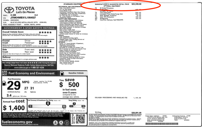 How to get dealer invoice price on new car