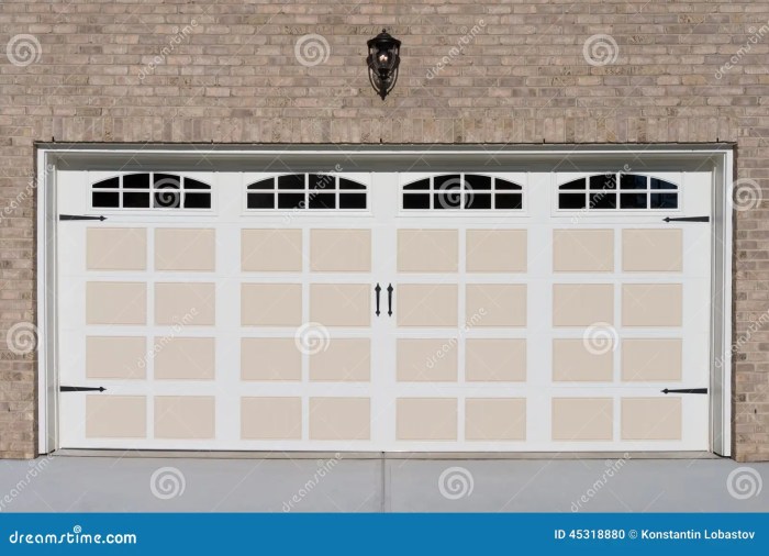 New 2 car garage door price